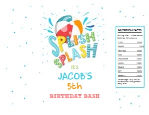 Chip Bag Splish Splash Boy 0169 design preview
