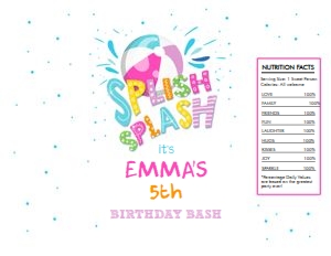 Chip Bag Splish Splash Girl 0169 design preview