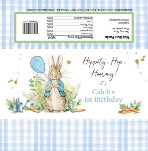 Candy Bar Wrapper Peter Birthday 0351 design preview