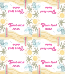 Food Label Surf Girl 0433 design preview