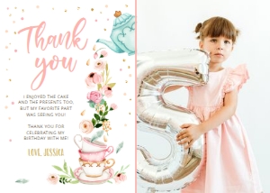 Thank You Card Tea Party Photo 0349 design preview