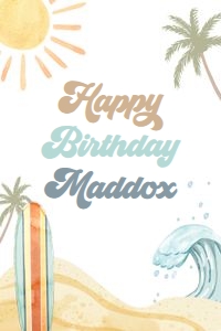 Capri Sun Label Happy Birthday Surf Boy 0433 design preview