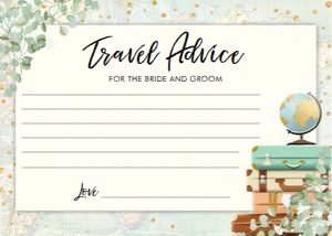 Advice Card Travel Adventure Eucalyptus Map design preview