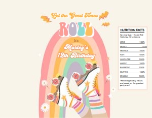 Chip Bag Retro Skate Rainbow 0435 design preview