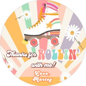Tag Retro Roller Skates Sun 0435 design preview