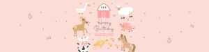 Water Bottle Label Farm Simple Pink 0436 design preview