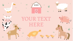 Food Label Farm Simple Pink 0436 design preview