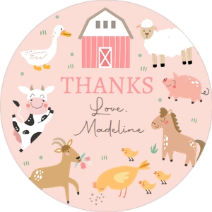 Tag Farm Simple Pink 0436 Round: Tag Farm Simple Pink 0436
