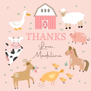 Tag Farm Simple Pink 0436 Square: Tag Farm Simple Pink 0436