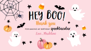 Gable Box Halloween Ghost Pink Hey Boo 0418 design preview