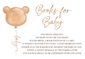 Books for Baby Bear Balloon 0439 design preview