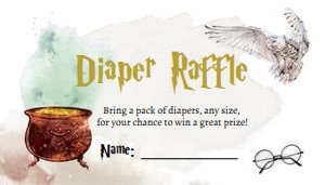 Diaper Raffle Ticket Wizard 0440 design preview