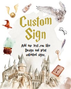 Custom Editable Sign Wizard 0440 design preview