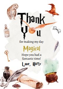 Thank You Card Wizard 0440 design preview