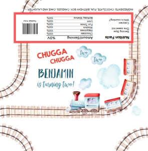 Candy Bar Wrapper Train 0149 design preview