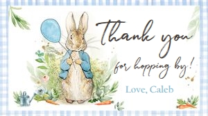 Gift Box Label Peter Rabbit Balloon 0351 design preview