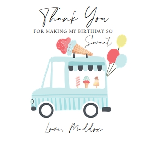 Tag Ice Cream Truck Simple Blue 0415 design preview