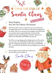 Letter From Santa Holidays 0445 design preview