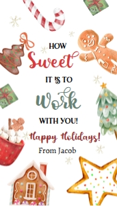 Favor Tag Sweet Work with You Holiday 0445 design preview