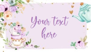 Food Labels Tea Purple 0349 design preview
