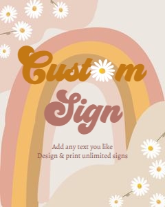 Custom Editable Retro Sign Light 0428 design preview