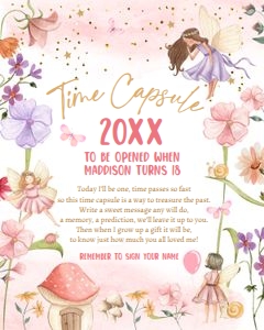 Time Capsule Fairy Forest Pink Purple 0406 design preview