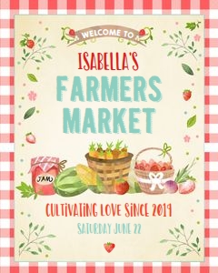 Welcome Sign Farmers Market Vertical 0144 design preview