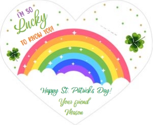 Tag St Patricks Day Lollipop Heart Rainbow 0451 design preview