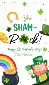 Favor Tag St Patricks Day Sham-Rock 0451 design preview