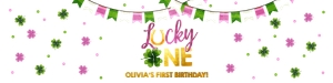 Water Bottle Label Lucky One Pink 0379 design preview
