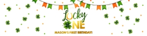 Water Bottle Label Lucky One Green 0379 design preview