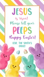 Favor Tag Jesus Peeps Stripes 0449 design preview