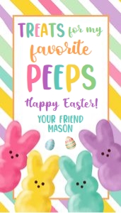 Favor Tag Treats for my Fav Peeps Stripes 0449 design preview