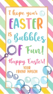 Favor Tag Easter Bubbles Stripes 0449 design preview