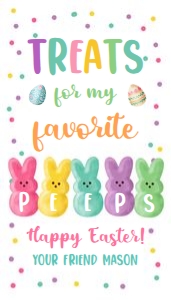 Favor Tag Treats for my Fav Peeps Row 0449 design preview