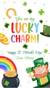 Favor Tag St Patricks Day Lucky Charm 0451 design preview