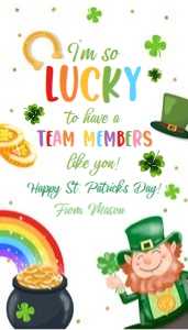 Favor Tag St Patricks Day Lucky Team Members 0451 design preview