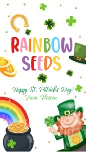 Favor Tag St Patricks Day Rainbow Seeds 0451 design preview