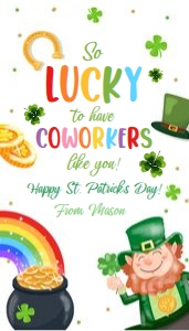 Favor Tag St Patricks Day Lucky Cworkers 0451 design preview