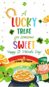 Favor Tag St Patricks Day Lucky Treat V2 0451 design preview