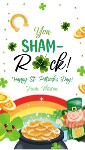 Favor Tag St Patricks Day Sham-Rock V2 0451 design preview