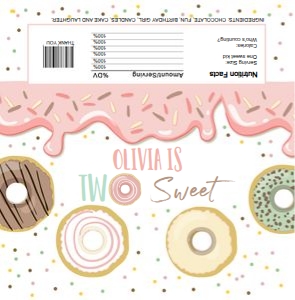 Candy Bar Wrapper Donut Two Sweet 0320 design preview