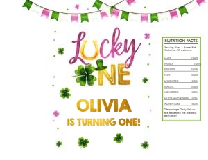 Chip Bag Lucky One Girl 0379 design preview