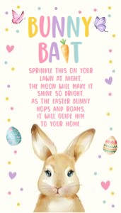 Favor Tag Bunny Bait Bunny Watercolor 0449 design preview