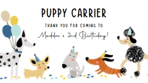 Gable Box Label Dogs Simple Boy 0429 design preview