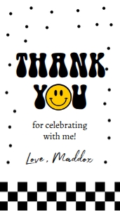 Favor Tag Smiley 0456 design preview