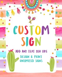 Custom Editable Sign Fiesta 0135 design preview