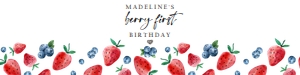 Water Bottle Labels Strawberry Blueberry 0399 design preview