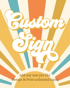 Custom Editable Sign Sunshine 0457 design preview