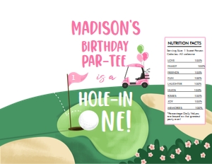 Chip Bag Hole in One Pink Flag 0405 design preview